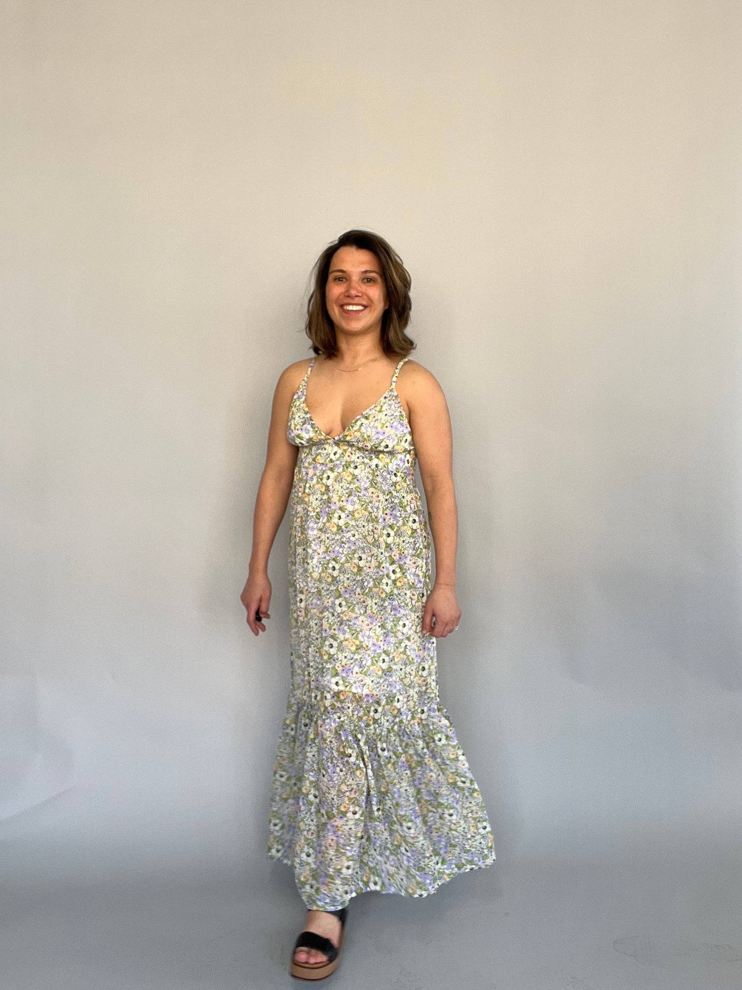 Pier C Open Back Maxi Dress