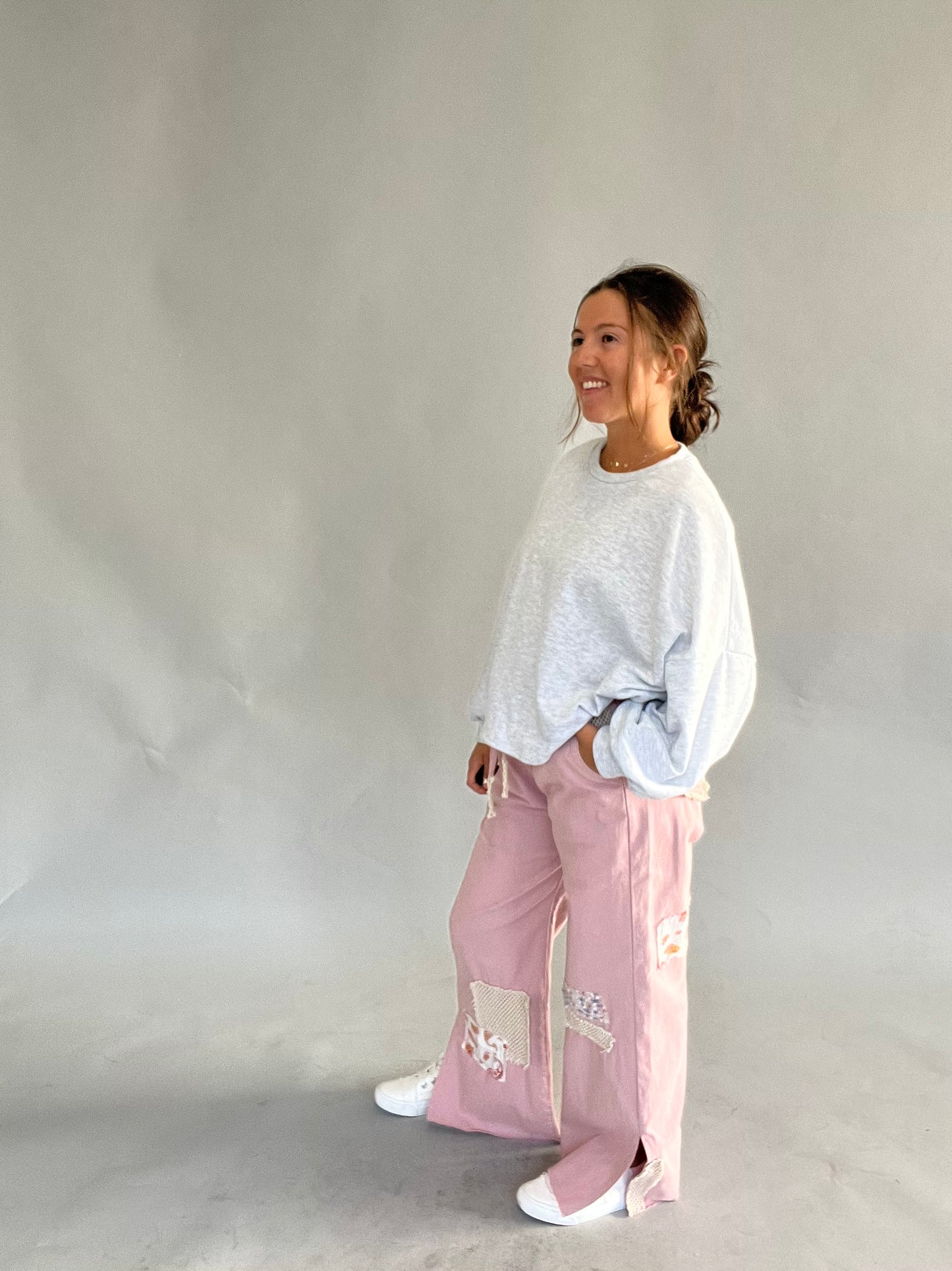 Pink Patch Pants