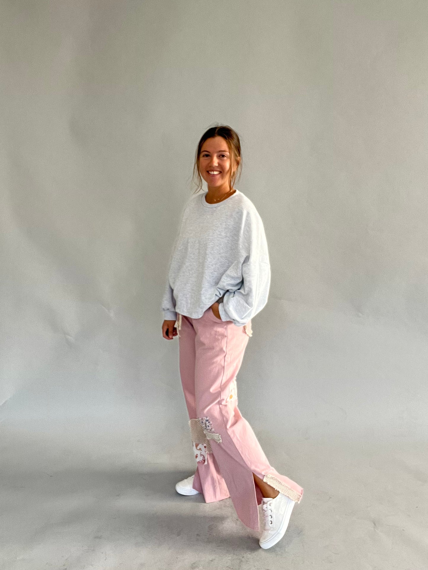 Pink Patch Pants
