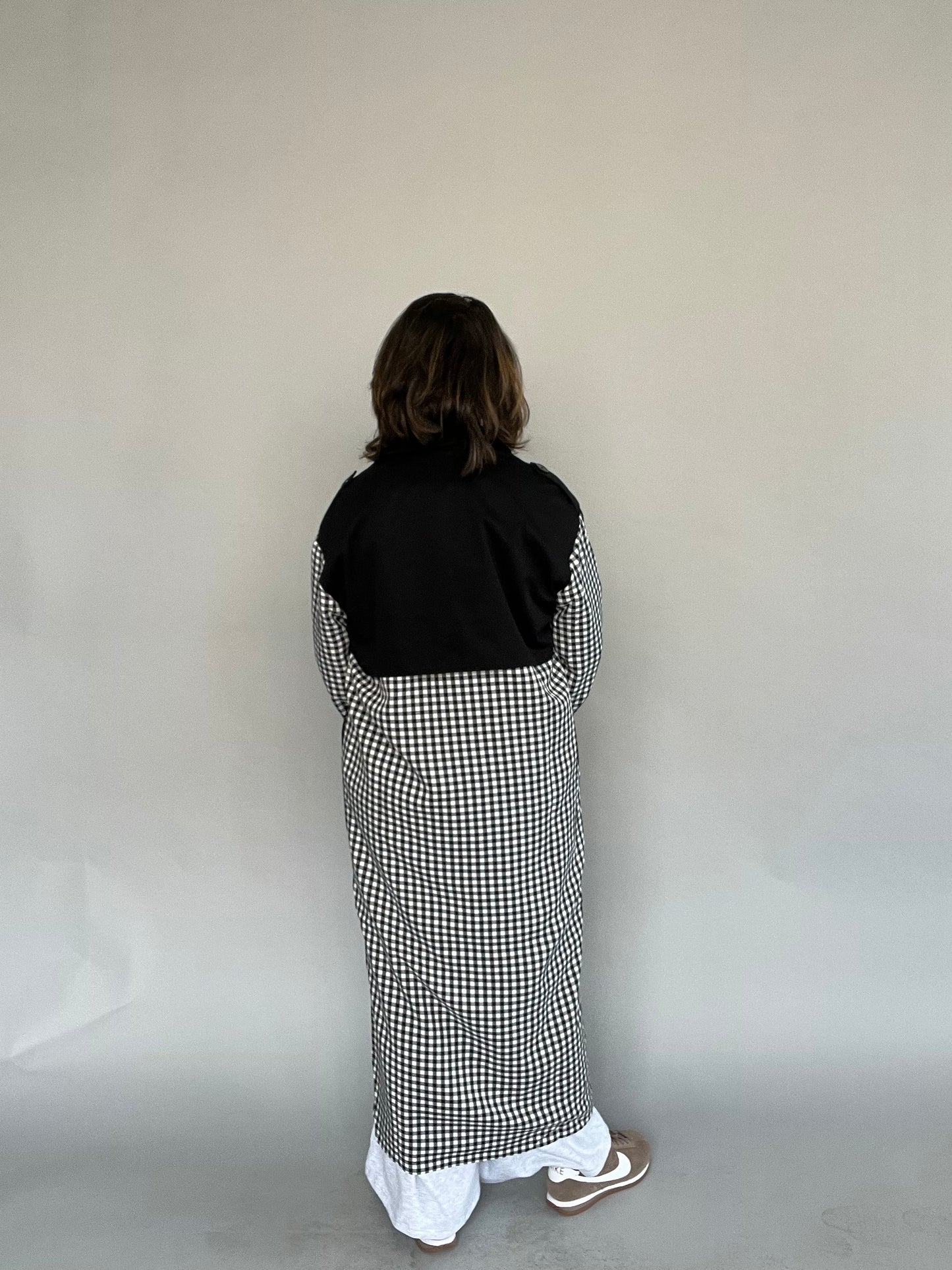 Monroe Gingham Trench Coat