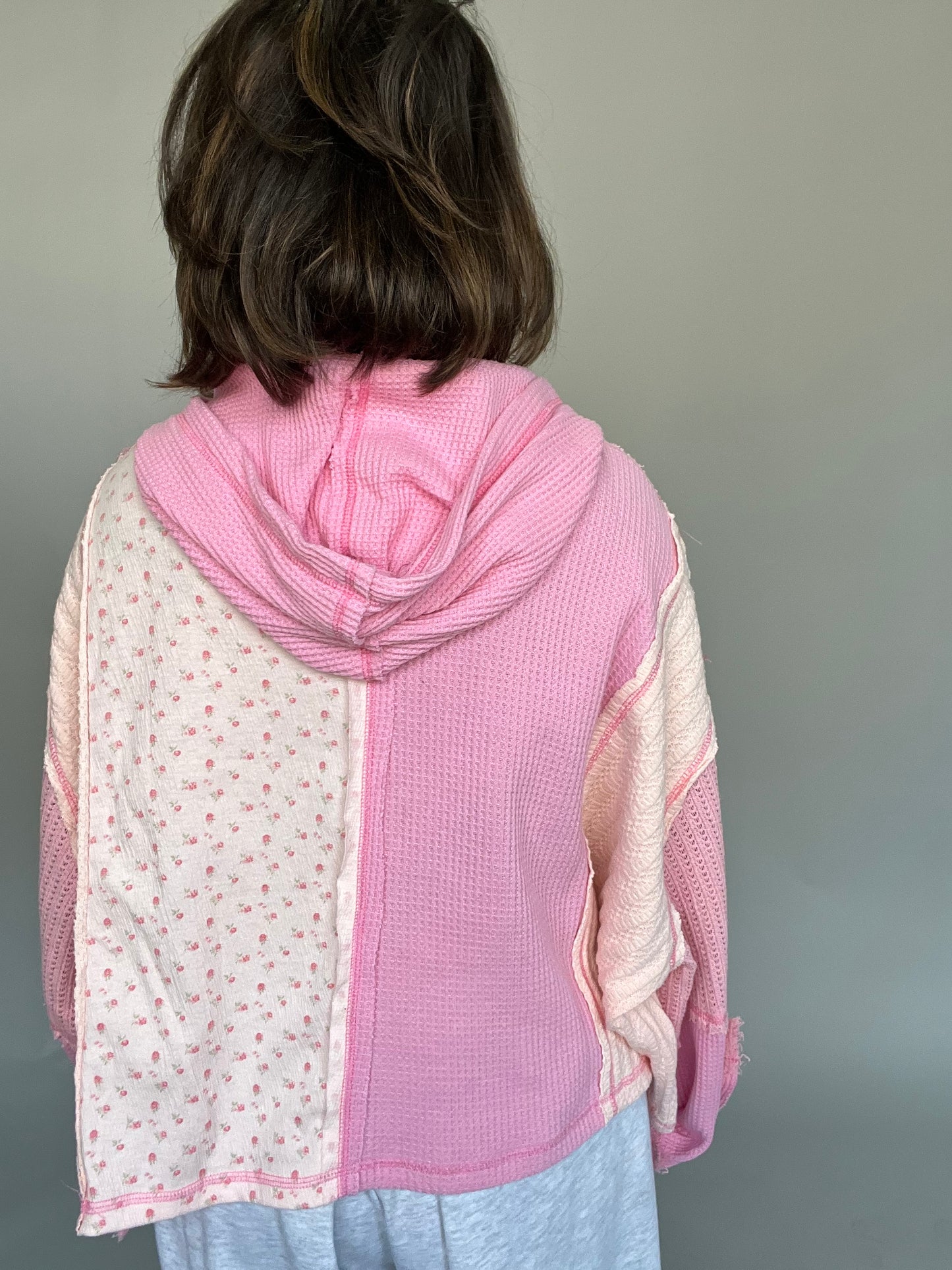 Chrissy Pink Hooded Longsleeve