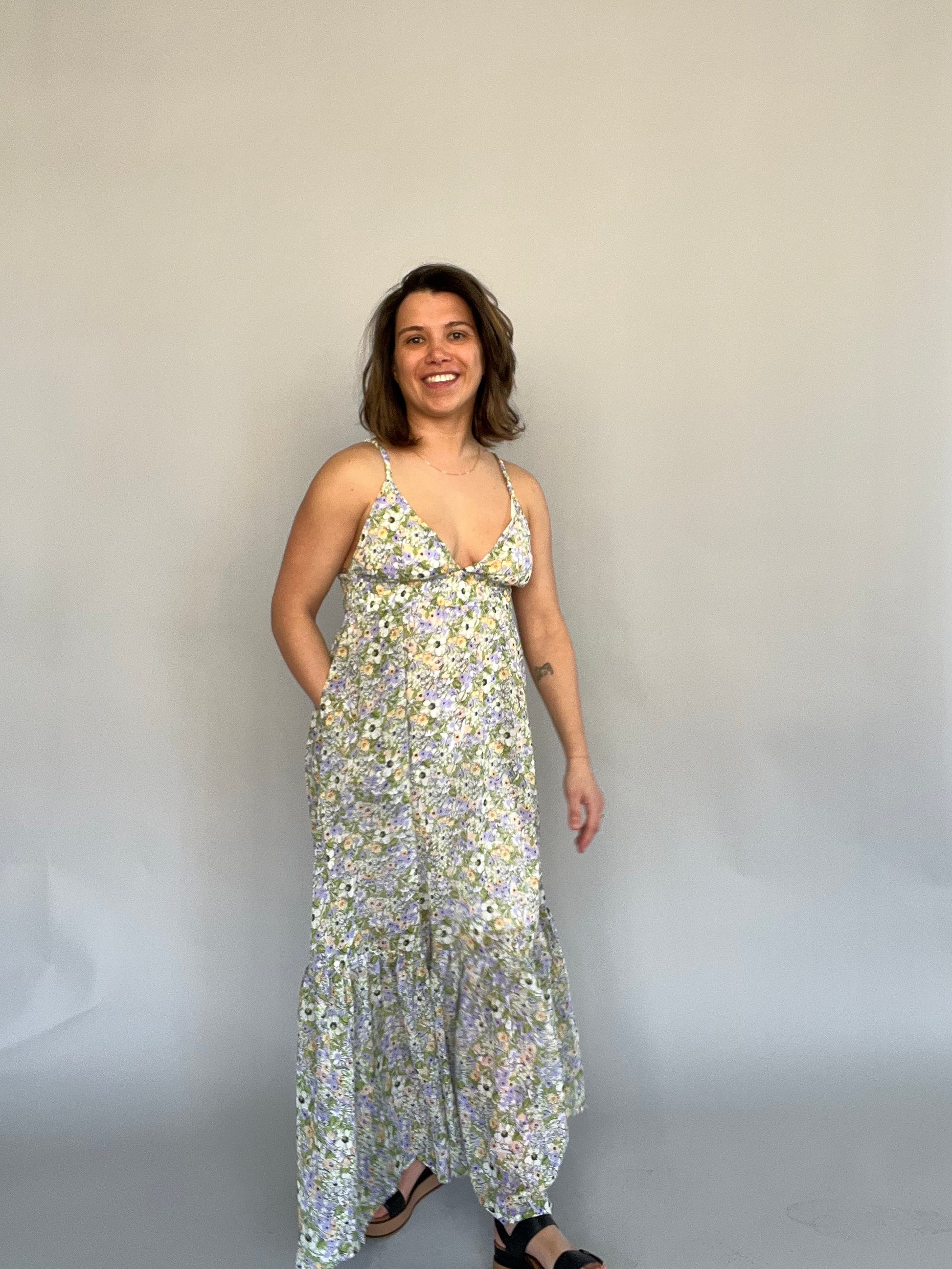 open back maternity dress Momyknows Light Yellow Off Shoulder Open Back Ruched Grenadine Maternity Photoshoot Maxi Dress, Light Yellow / M