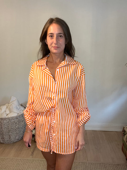 Orange and White Set- Bottoms