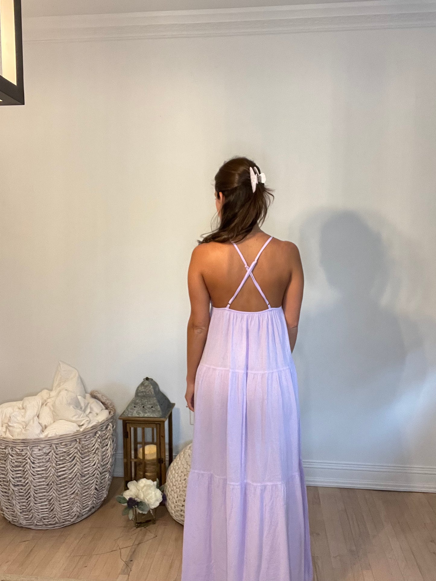 Lilac Cover Up Maxi Dress