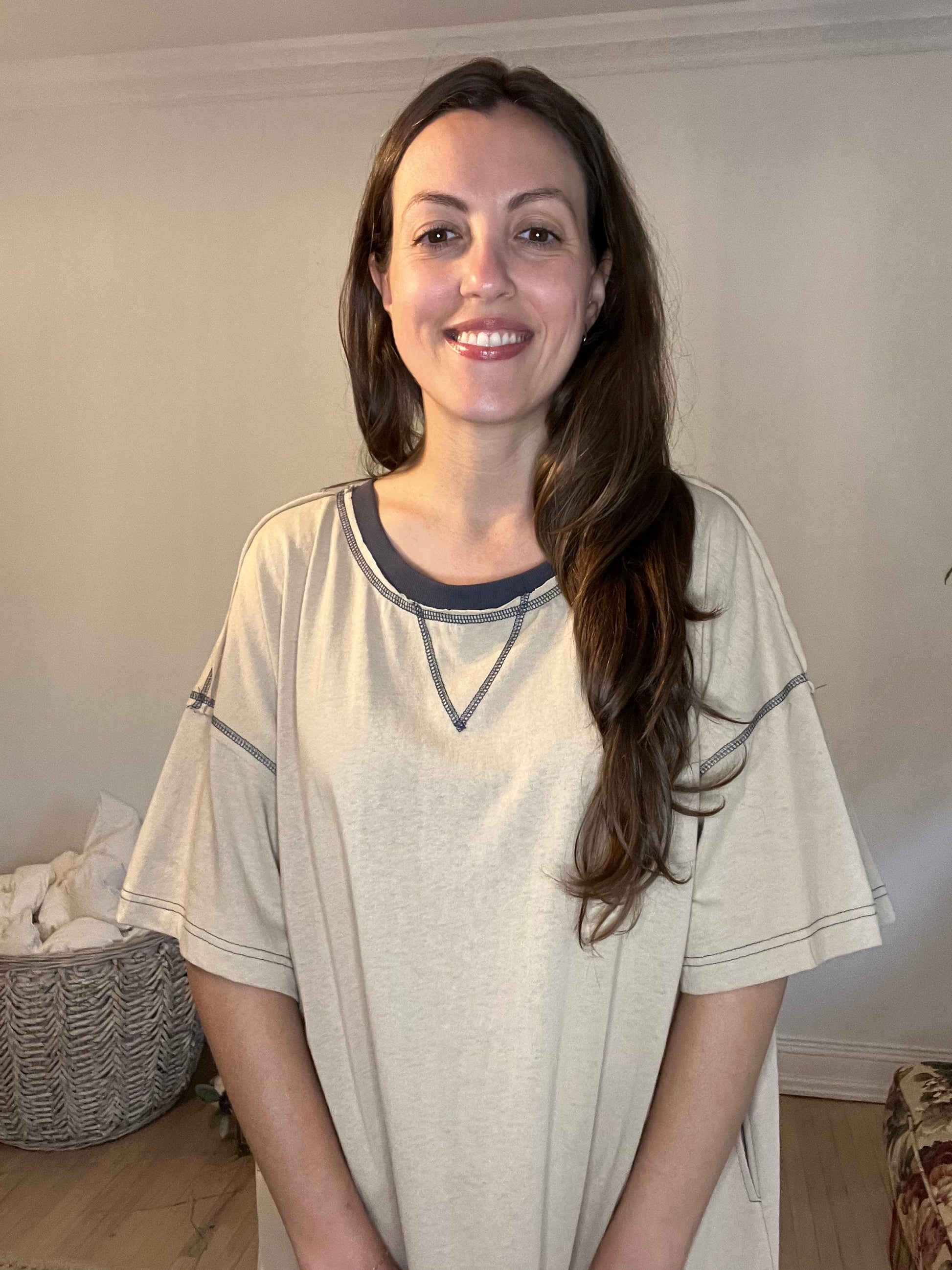 Drop Waist Oversized T Shirt Fit Maxi Dress 100% Cotton Golden on Garden Drop Waist Oversized T Shirt Fit Maxi Dress 100% Cotton Golden on Garden