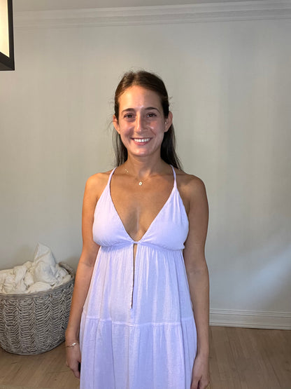 Lilac Cover Up Maxi Dress