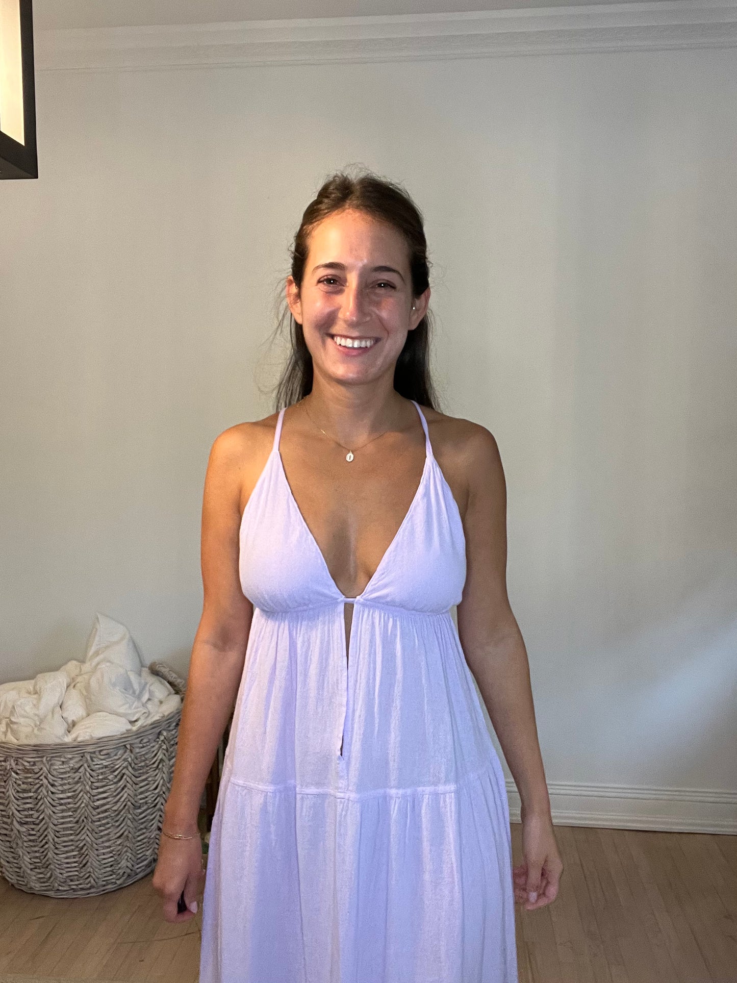Lilac Cover Up Maxi Dress
