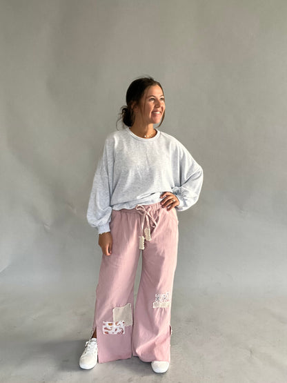 Pink Patch Pants