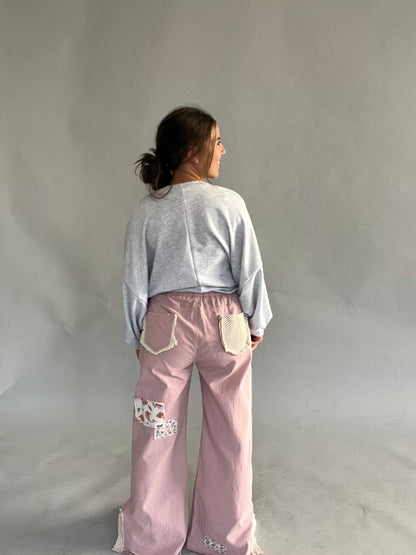 Pink Patch Pants