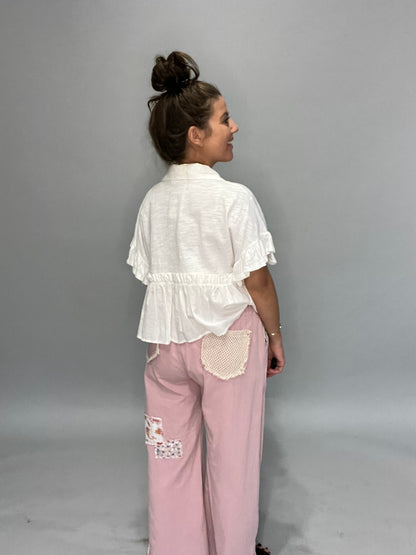 Pink Patch Pants