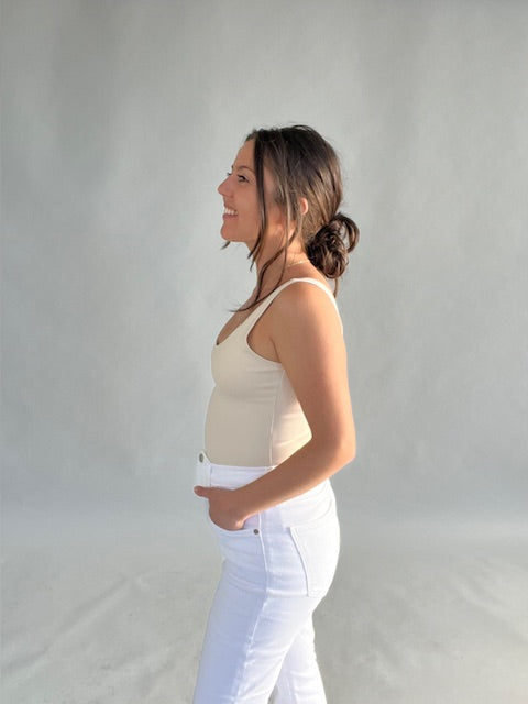 Basic Bodysuit - Cream