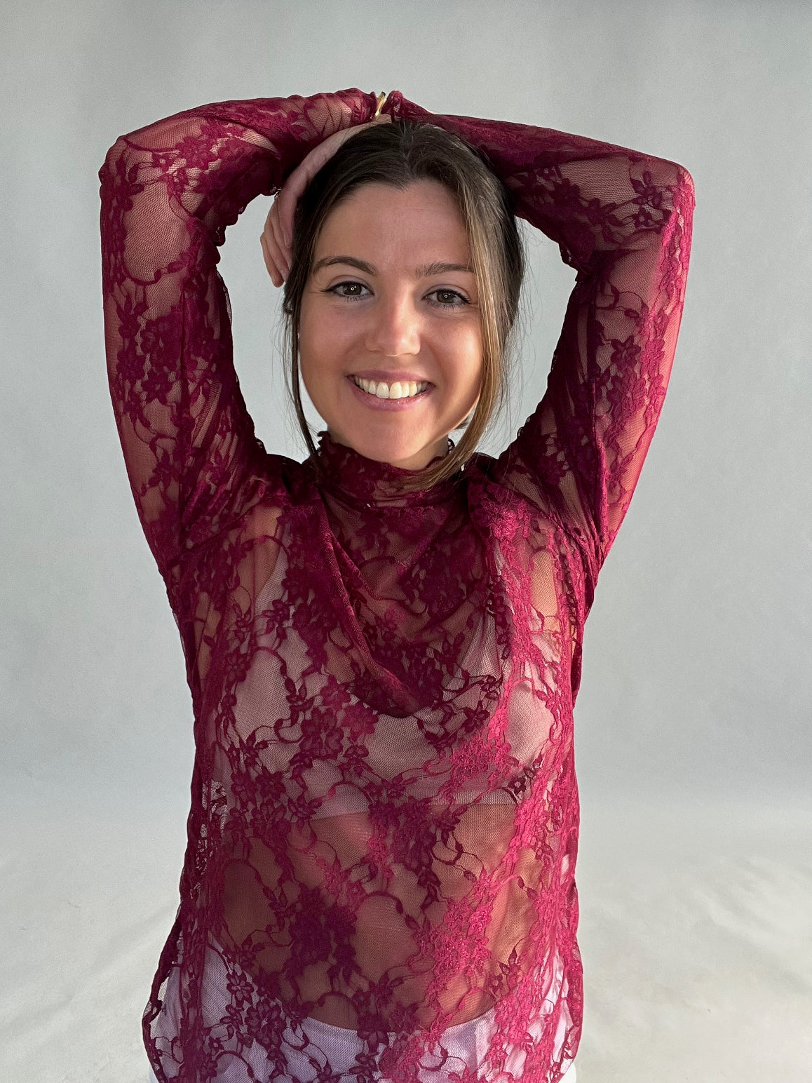 Flora Layering Top - Burgundy