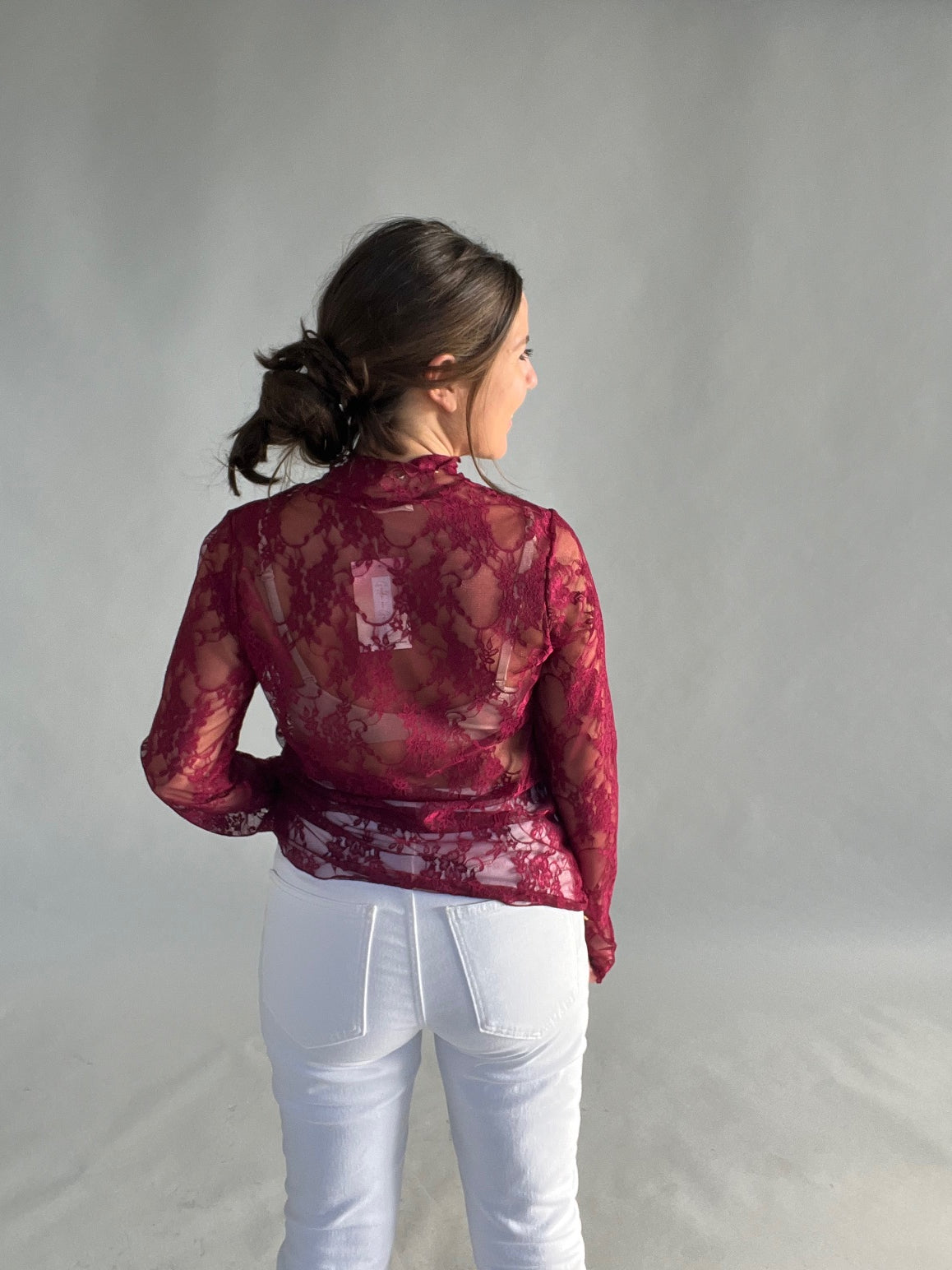 Flora Layering Top - Burgundy